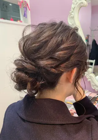 セミロング ヘアアレンジ ナカシマ  アユミのヘアスタイル