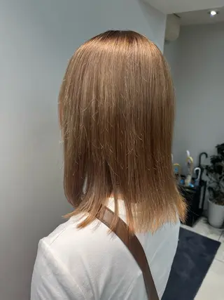 ミディアム 💫ハイトーンボブ/ HARU💫のヘアスタイル