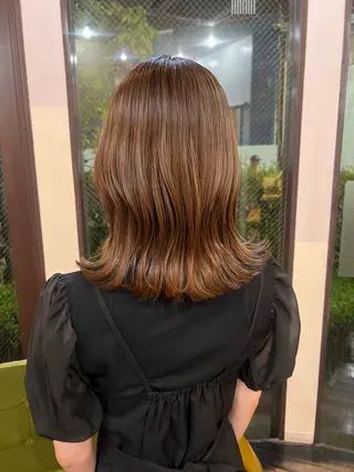 ミディアム 🍑明石 桃🍑のヘアスタイル