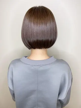 ショート カラー 【ボブ/透明感カラー 】🎀上村美緒🎀のヘアスタイル