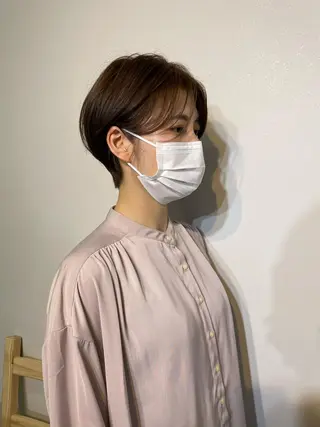 ショート カラー パーマ* 顔まわり似合わせのヘアスタイル