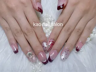 ネイル kao nail マグネット/長さだしのネイルデザイン