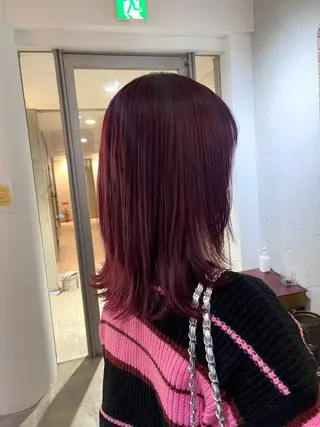 セミロング カラー 暖色/まろベージュ/ シカタユウカのヘアスタイル