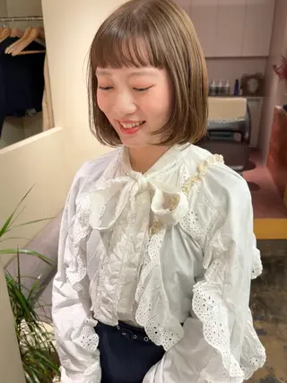 ショート カラー 武田美空🐇 ボブ/暖色カラー🌷のヘアスタイル