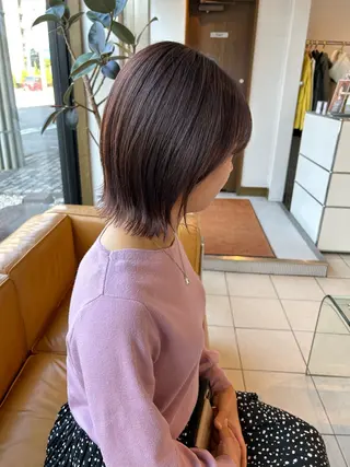 ミディアム カラー 山田勇真 ボブ/縮毛矯正/金山のヘアスタイル