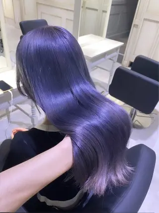 ロング カラー ハイトーンカラー/ 青髪/💙みずき💙のヘアスタイル