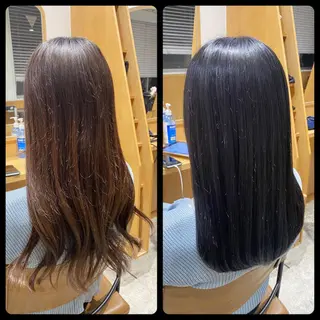 ロング カラー AmphiTokyo 池邉智成のヘアスタイル