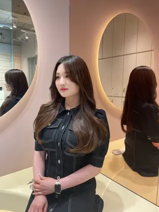 ロング 大宮韓国ハッシュ🪽 GLROWseriのヘアスタイル