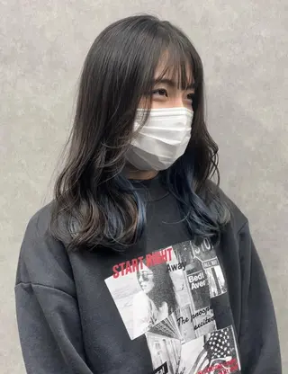 セミロング カラー FRAME spa&hair room博多店【フレーム】所属・髪質改善|顔周り|博 多|川上智也のヘアスタイル