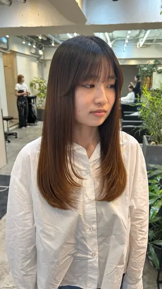 ロング レイヤーカット大人気 //吉田百花のヘアスタイル