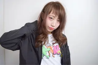 ミディアム セミロング ロング カラー パーマ ヘアアレンジ 高橋 隆一のヘアスタイル