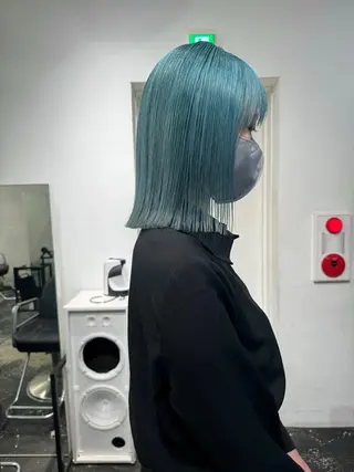 ミディアム カラー ヘアアレンジ 艶ハイトーン/ヘア アレンジAYAKAのヘアスタイル