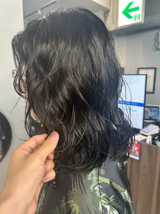 ミディアム パーマ 派手髪カラー/パーマ ⚡️ 金子 聖汰⚡️のヘアスタイル