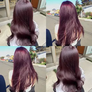 セミロング カラー kana ブリーチなしカラー✨のヘアスタイル