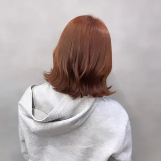 ミディアム カラー Rui/透明感カラー 暖色/レイヤーカットのヘアスタイル