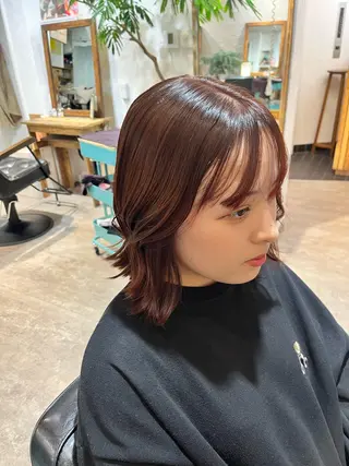 ショート カラー 新宿デザインカット 👶RENAのヘアスタイル
