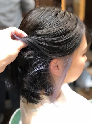 ミディアム カラー ツイスパ/Wカラー ✨RYUのヘアスタイル