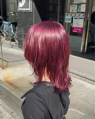 セミロング カラー REFLECTION所属・ハイトーン /レイヤー/ふみやのヘアスタイル