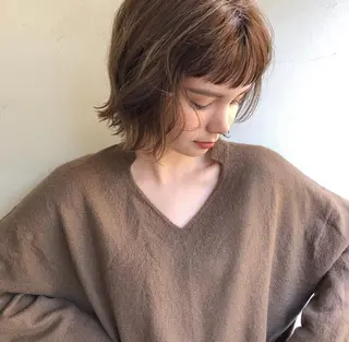 ショート カラー happy  man 🌸血色カラー🌸のヘアスタイル