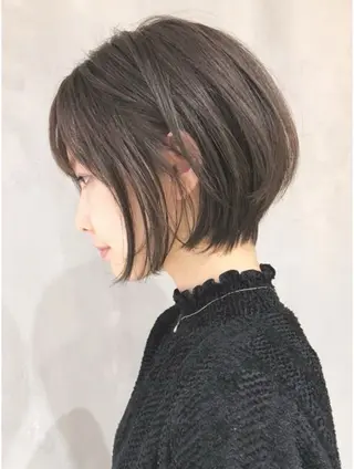 ショート 👑指名率No.1 艶々ボブ/艶カラーのヘアスタイル