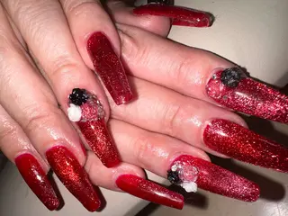 ロング YOKOSUKA⚓️ KIRaRa💅のネイルデザイン