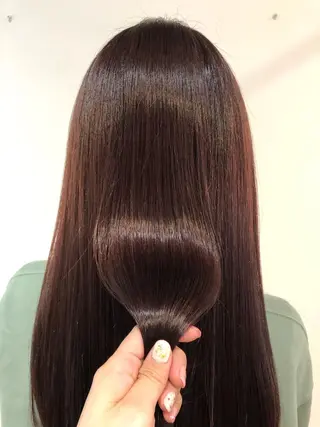 ロング カラー 青野 文香のヘアスタイル