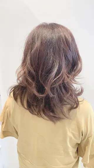 セミロング カラー ヘアアレンジ 🌸ROPE🌸 さとみのヘアスタイル