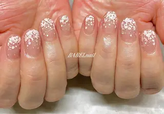 ネイル BABELバベル所属・江戸川橋✨BABEL 【バベル】大人可愛いのネイルデザイン