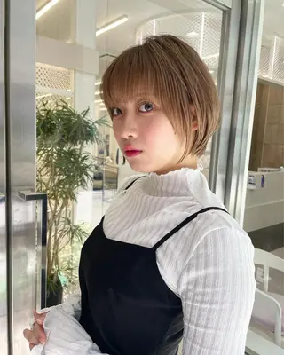 ショート カラー 木原良 (キハラ リョウ)のヘアスタイル