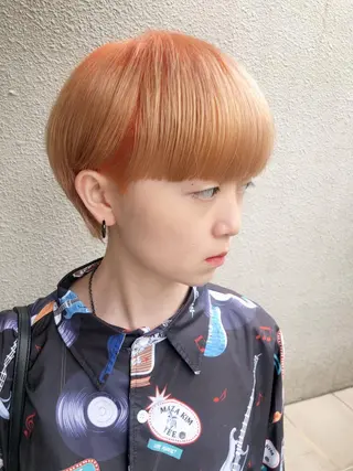 ショート 圧倒的美髪ストレート ツダケイタロウのヘアスタイル