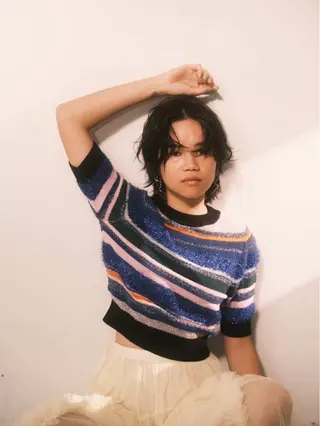 ショート moriofromlondon原宿本店所属・fumikaブリーチ /ウルフのヘアスタイル