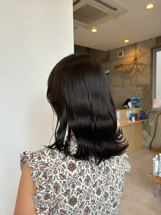 セミロング 大曽根/艶カラー🌷 暖色/yuukaのヘアスタイル