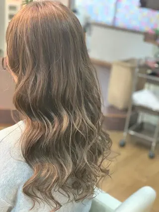 セミロング カラー 清光 泰之のヘアスタイル
