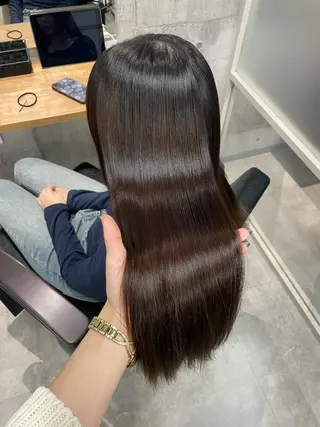 ロング パーマ ayano /レイヤー/艶カラーのヘアスタイル