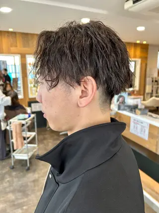 ショート パーマ メンズ モデル募集中✂︎ Happis ハピスのヘアスタイル