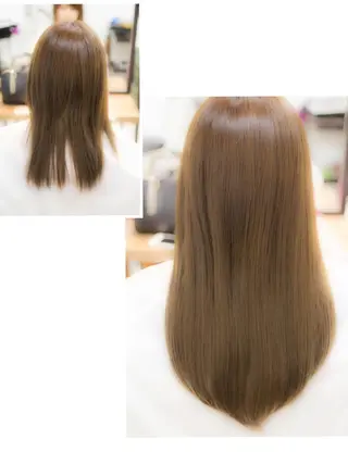 ショート ミディアム セミロング カラー FÜRSTIN所属・西村髪質改善 ブリーチ縮毛矯正のヘアスタイル