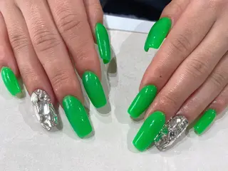 セミロング Nail  R💫 naoのネイルデザイン