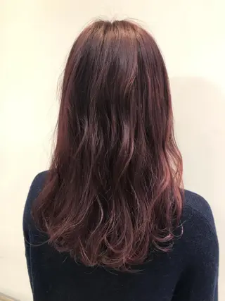 ミディアム カラー 透明感・艶カラー/ 坂田友梨奈のヘアスタイル