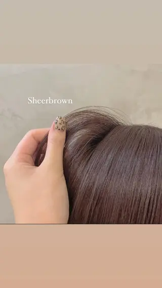 セミロング カラー murai airiのヘアスタイル