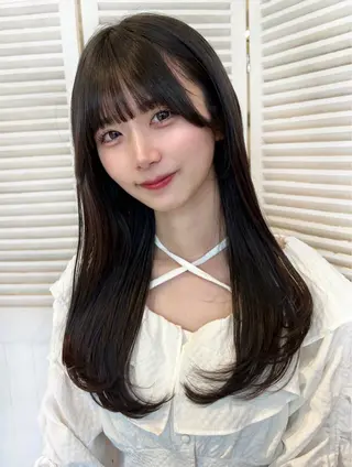 ロング 透明感カラー🫧 🎀美帆のヘアスタイル