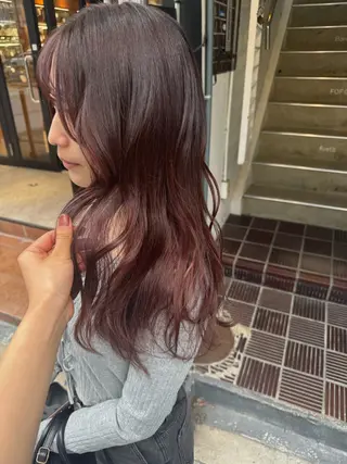 ロング カラー クキノ ケイカのヘアスタイル