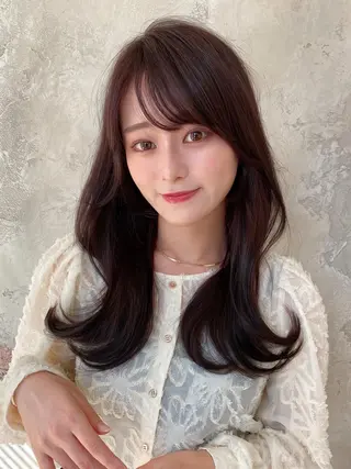 ロング 🧡くびれヘア/前髪 顔周り🧡久原結衣のヘアスタイル