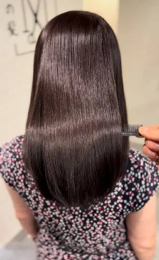 セミロング 大人の髪質改善 💎夏のヘアスタイル