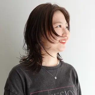 ミディアム カラー ヘアアレンジ 🌐サトウ リョウ🌐のヘアスタイル