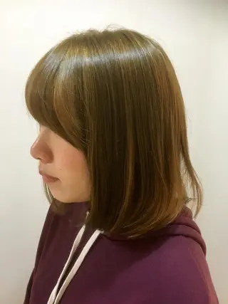 ミディアム カラー 永井 大希のヘアスタイル