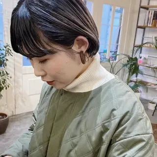 ショート カラー デザインカラー🥂 YUKAのヘアスタイル
