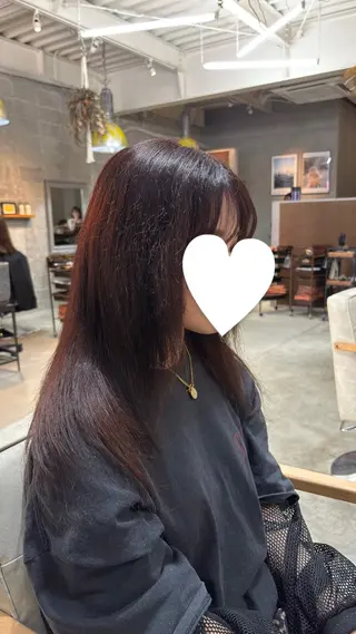 カラー BLUE.所属・うえき ひなのヘアスタイル