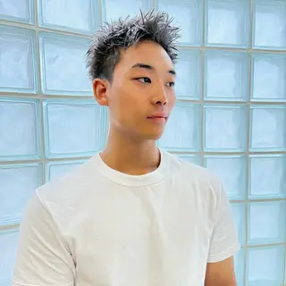 ショート カラー メンズ 希佳/メンズ スタイリストのヘアスタイル