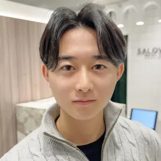 メンズ メンズカット/ センターパートkiiのヘアスタイル