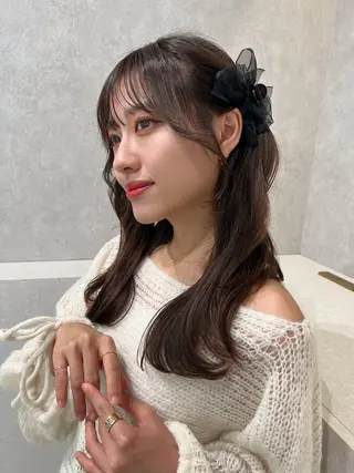 セミロング 顔周り🇰🇷韓国 レイヤー/いづみ💞のヘアスタイル